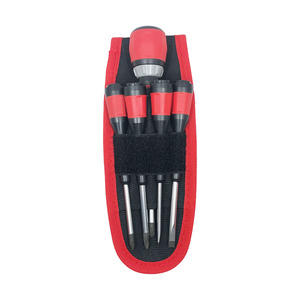 5-IN-1 Exchangeable Ratcheting Screwdriver Set With Pouch