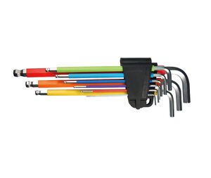 9 Pcs Anti-Slip Color Grip Hex Key Set